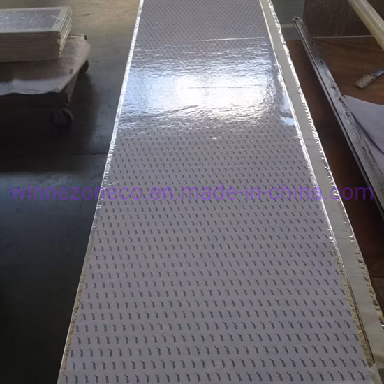 Painel isolado de painel de isolamento a vácuo com núcleo de fibra de vidro