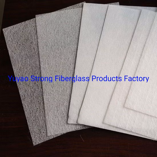 Véu de fibra de vidro usado para composição ou material de construção