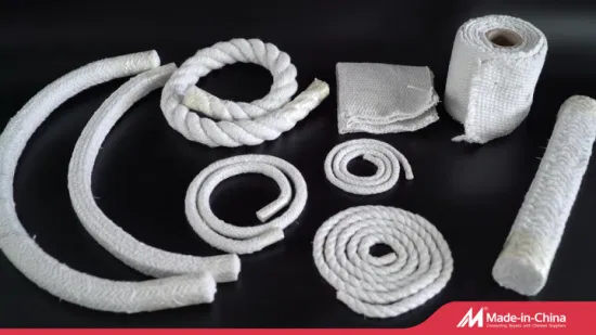 China fabricante tecido de alta temperatura reforçado com fibra de vidro e fio de aço pano de isolamento de fibra cerâmica