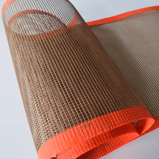 Rolo de fibra de vidro de correia transportadora revestida de PTFE